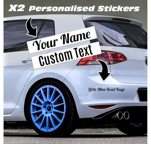 Custom Text Car Sticker Personalised Name Decal Lettering Stickers Van Sign Writing Window Bumper Vehicle Shop Vinyl Decals