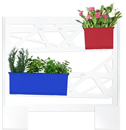 brothesign Vertical Garden Set Small Modular Metal Planter Plant Pot for Plants Integrated Water Recycling System Essential Pop Edition, Colorful