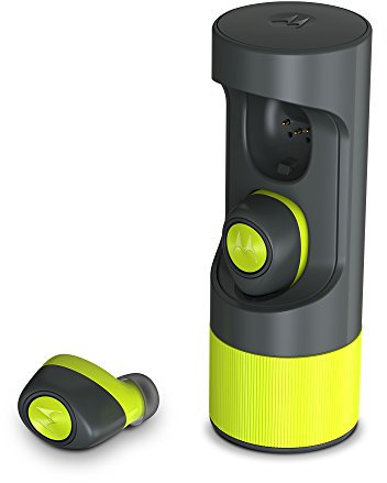 Motorola VerveOnes+ Me Auricolari Stereo Smart Bluetooth, Compatibili con Alexa, Siri e Google Now, Nero/Lime