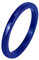 BlackAmazement Keramik Ring Beisteckring weiß rosa blau schwarz 2mm Damen Herren (Blau, 55 (17.5))