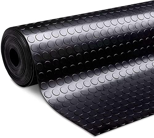 Floordirekt Noppen Anti-Rutsch-Matte Meterware - 100 x 300 cm - Schutzmatte - Bodenmatte mit Noppen - Gummiläufer für Keller, Garage, Werkstatt, Industrie