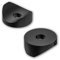OL 20 Schwarz U-Scheiben, Kunststoff, 35 x 5 x 10,2 mm, Flach, für Rohrdurchmesser 38-42 mm