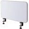 Tisch-Whiteboard HWC-G74, Büro-Sichtschutz Trennwand Schreibtisch Magnettafel Pinnwand, Stoff/Textil - 60x35cm grau