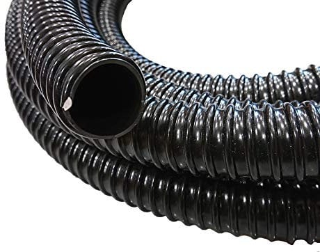 40mm Corrugated Black PVC Flexible Pond Hose & Ducting - 5 Metre Length - Premium Tricoflex Brand