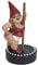 XMYNB UKETO Garten Decor Pole Tanzend GNOME, Pole Dance Zwerg Statue, Patio Dekoration Landschaft Harz Handwerk Gnomes Miniatur Fairy Figur Collectable Art Skulpturen