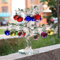 Apfel aus Kristallglas, Apfelbaum, Ornamente aus Glas, 18 Stück, hängend, Apfel, Dekoration, Figuren, Rosen, 18 Stück, 3 cm