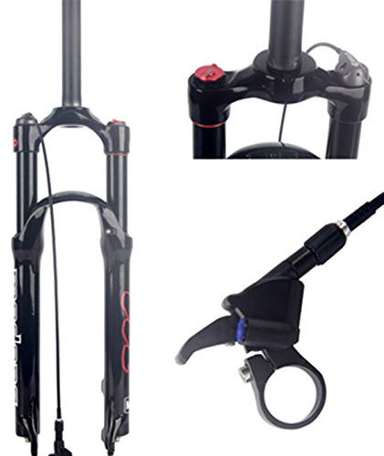 Z-LIANG Bicycle Air Fork 26 27.5 29 ER MTB Montagna Sospensione Forcella Air Resilience Oil Suming Linea Linea per Oltre SR Suntour Epixon (Color : 26 RL Gloss)