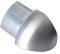 Dalsys Profilo terminale quarto di tondo angolo esterno, profili acciaio inox spazzolato 10mm, paraspigoli muro, profili acciaio inox, profilo