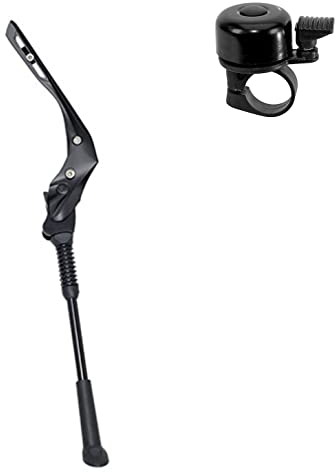 maxxi4you HEBIE Fox Uni Hinterbauständer 26-28 Links und rechts montierbar Fahrradständer Ständer schwarz inkl. Fahrradklingel