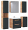 Aruba Cosmos 60 Badezimmermöbel-Set, inkl. Waschbecken, mattschwarz, Waschbeckenmöbel, Hängemöbel