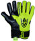 Keeperking Torwarthandschuhe für Erwachsene Fußballhandschuhe Herren Innennaht Profi Grip 4mm Fester Sitz Unisex Jonior (9,Neon-Schwarz-Neg)