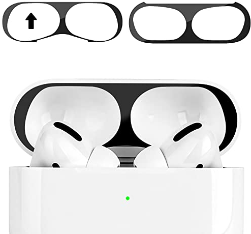 OneNine Staubschutz Sticker kompatibel mit AirPods Pro 2 & 1 Hülle, Metallstaub Schutz Aufkleber, Ultraschlanke Folie, Überzug Staub schützen Drahtloser Ladekoffer