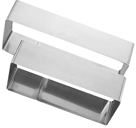 UPKOCH 2stücke Teiliges Edelstahl Kuchenring Backform Für Mousse Und Desserts Rechteckige Backform Für Kuchen Torten Und Mehr Für Zuhause Und Bäckereien Langlebig Und Einfach Zu