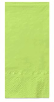 MANK Serviette in KIWIGRÜN aus 3-lagigem Tissue, 33 x 33 cm, 1/8-Falz, saugstarke Einwegservietten, 100er-Pack, Perfekt für Partys, Hochzeiten & Catering