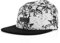 Blackskies® Fenrir 5-Panel Cap Camp Damen Herren Baseball Mütze Kappe Surfer Skater Snapback Strapback Marmor Weiß