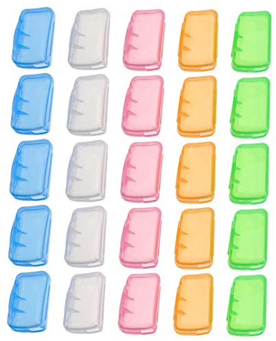 Cabilock 30stücke Teiliges Zahnbürsten Kopf Schutzkappen Aus Kunststoff Praktische Zahnbürsten Abdeckungen Für Zuhause Reisen Und Camping Zufällige Farben