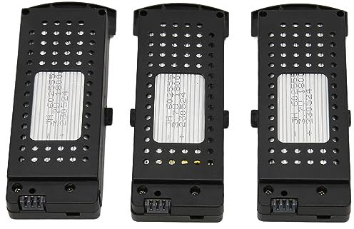 3pcs 3.7V 1800mAh RC Drones Batterie au Lithium, Mini Batterie de Vol Intelligente, Batterie de Remplacement UAV RC Drone Accessoires pour SG S6 G6 Q6 RC Quadcopter Drone