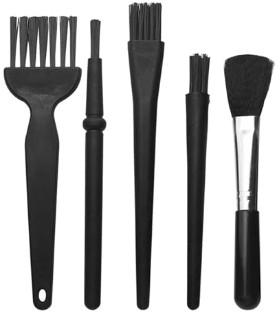 PC Cleaning Kit, 5Pcs Portable Keyboard Cleaning Brushes, Mini Anti Static Brushes, Multi-Purpose Electronic Dust Cleaning Brush Kit for Computer Printer Car Player Camera
