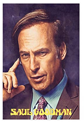 Saul Goodman Leinwand-Poster, Schlafzimmer, Dekoration, Sport, Landschaft, Büro, Raumdekoration, Geschenk, ungerahmt, 30 x 45 cm