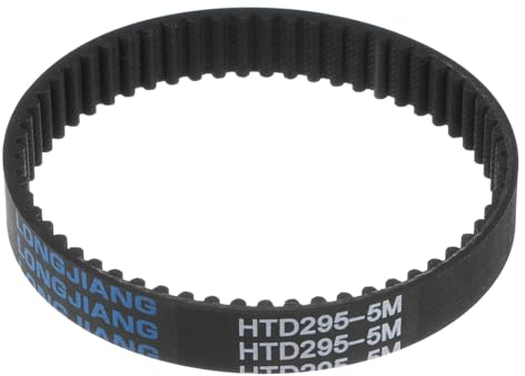 sourcing map HTD5M-295 Gummi Zahnriemen 58 Zähne Geschlossene Schleife Riemenscheibe Zahnriemen 15mm Breite, 295mm Umfang Synchronriemen Gummizahnriemen Keilriemen Antriebsriemen