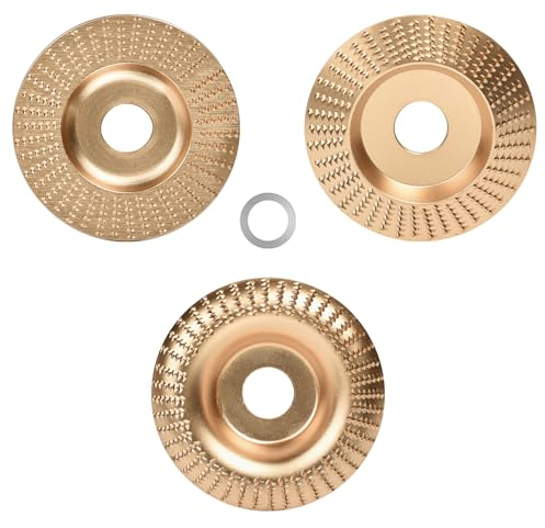 Set di 3 dischi abrasivi in legno, per smerigliatrice angolare, disco da intaglio per legno, metallo duro, mola, utensili per la lavorazione del legno, smerigliatrice angolare per modellare, levigare