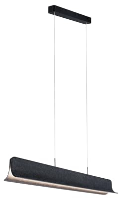 Paulmann 79982 LED Pendelleuchte 3-Step-Dim Noyan 2x24W Anthrazit 2700K Filzleuchte 3400lm