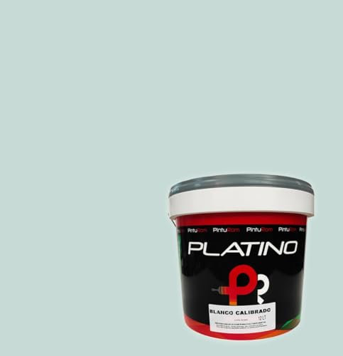 Pintura de interior colores Platino Color, Alto rendimiento 8-12 m²/l., excelente cubrición y lavabilidad, protección antimoho. (VERDE SUAVE, 4 Litros)