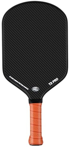 Pickleball-Paddel – 3K Rohkohlefaser-Oberfläche (CFS) + Carbon-Abriebfläche (CAS) mit hoher Körnung und Spin, sicherer Griff, Gurkenball-Paddel mit 16 mm Polypropylen-Wabenkern