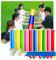 Pipeline Challenge Game Teambuilding-Spiel Für Die Arbeit, Outdoor-gruppenaktivitäten, Indoor- Und Outdoor-geburtstagsfeierspiel(Size:30cm,Color:10 pieces)