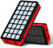 Power Bank 30000Mah Newest Solar Portable Charger, External Battery Pack with 5 Outputs (4 USB & Type-C) And 32 LED Camping Lights Fast Charging for Phone Tablet,Red
