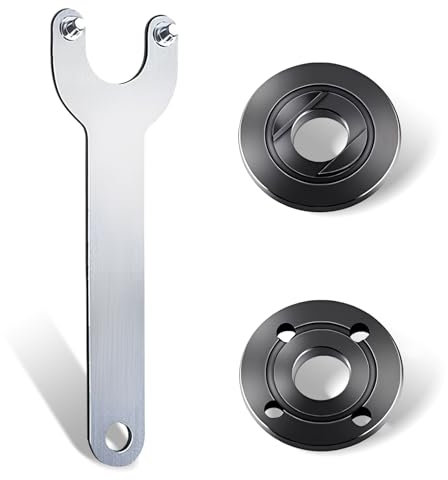 Llave Inglesa de Amoladora Angular, Tuerca de Brida de la Amoladora Angular de 5/8, Tuerca de Brida Interna y Externa, Accesorios para Amoladoras Angulares para Discos de Corte y Discos de Pulido