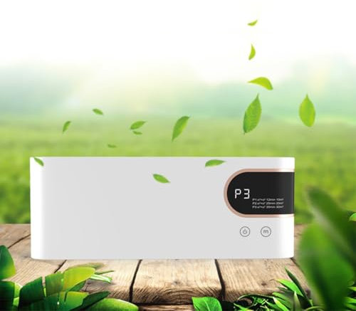 Sileduove Purificador de aire doméstico, Esterilizador de aire desodorante de baño, máquina de fragancia purificador de aire o cocina limpia inodoro mantener el aire limpio (blanco)