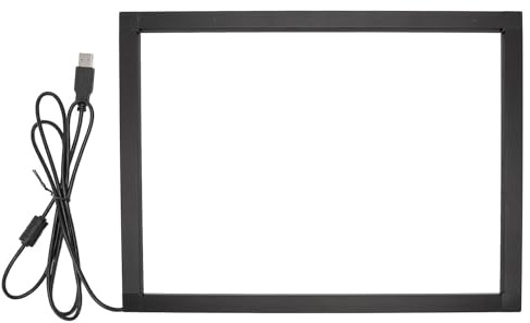 Luocute Interactive Infrared IR Touch Screen Overlay Frame Freedriver, Design for Touch TV Touch Monitor Interactive White Board, Touch Frame USB Interface Plug and Play for Whiteboards
