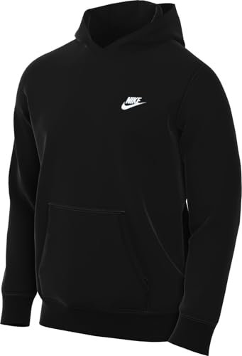 NIKE FN3866-010 Club Sweatshirt Homme Black/Black/White Taille 2XL