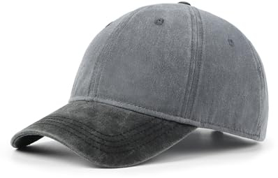 Zylioo XL/XXL Vintage Basecap Kappe Für Großen Kopf Pigment Baseballkappe Washed Cotton Baumwolle Baseball Cap Waschbare Cappy