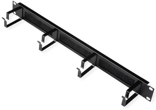 ROLINE 19-Zoll Rangierpanel 1 HE, mit Bürstenleiste 44x60mm schwarz