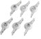 6 ruedas de polea de nailon para armario de cocina, puerta corredera, armario y cajón accesorio