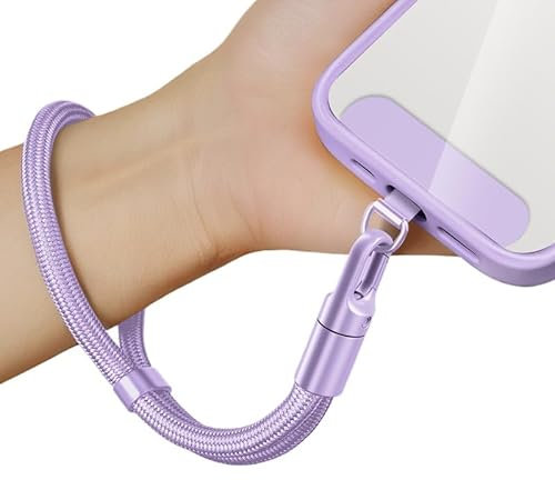 newplenty Catena per cellulare corta, universale, regolabile, cordino, cinturino da polso, cinturino per cellulare, cinturino per cellulare, cinturino per cellulare, anti-perdita con patch ultra