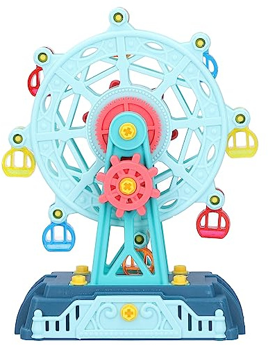 Cryfokt Lernspielzeug Zum Bauen eines Riesenrads für ab 3 Jahren, Verbessert die Entwicklung des Gehirns und die Flexibilität Beim Basteln, Tolles Spielzeug für zu Hause Zum Rollenspiel, Wie