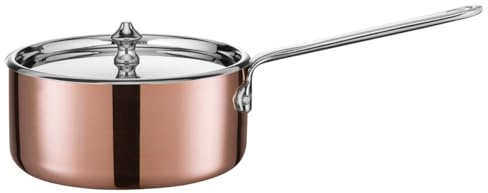 Scanpan 77231400 Maitre 'D Copper Covered Saucepan, 0.95 quart, Metallic