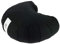 Tierra Zen Kapok Meditationskissen halbmondförmig Baumwolle 33 x 27 cm, Noire, 33 x 27 cm