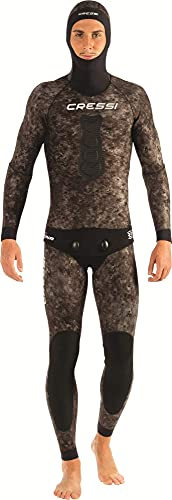Cressi Tracina Jacket Wetsuit - Freitauchen und Fischen Neoprenanzug Jacke in Neopren Gefüttert Außen Glatt Innen, Erhältlich in der Version 3.5/5/7 mm für Männer