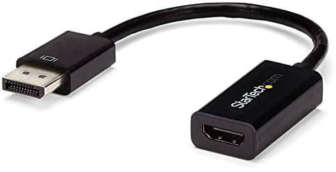 StarTech.com Adaptador DisplayPort a HDMI - Conversor de Vídeo Activo DisplayPort a HDMI 4K 30Hz - Cable Convertidor Dongle DP a HDMI para Monitor/TV - Adaptador Ultra HD DP 1.2 a HDMI 1.4 (DP2HD4KS)