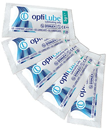 5x Optilube steriles Gleitgel, Kathetergleitgel, a 5g, 5 Stück