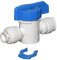 2x Absperrhahn Kugelhahn Ventil 1/4 Zoll Osmose Wasserschlauch. Filter Adapter Anschluss Spülventil Verbinder für Filtergehäuse Wasserfilter Anlage Umkehr Osmoseanlage Kühlschrank Kupplung Muffe