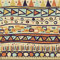 ABAKUHAUS Primitive Gewebe als Meterware, Mexikanische ethnische Art, Schön Gewebten Stoff für Polster und Wohnaccessoires, 1M (148x100cm),Hellgelb Orange