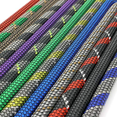 Gaine tressée de 10 m de diamètre - 10 mm de diamètre - Pour câble d'enceintes - Hifi - Câble d'alimentation automobile