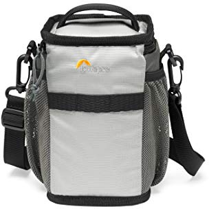 Lowepro LP37248-PWW Truckee SH 120 LX Kameraschultertasche für Einstiegs-DSLR/spiegellose Kamera mit Objektiv, Sony, Canon, Nikon, 55-mm-Objektiv, Hand-Gimbal, Drohne, DJI, Osmo, Mavic, hellgrau