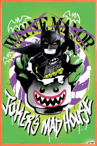 LEGO The Batman Movie Poster Jokers Irrenhaus Plakat | Bild 91x61 cm