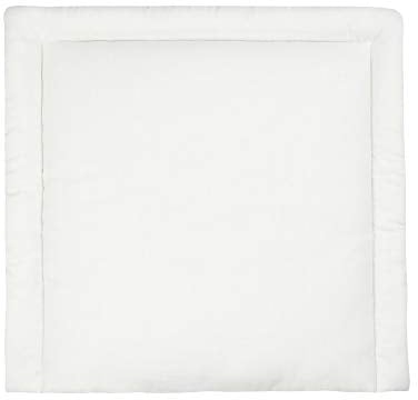 KraftKids Wickelauflage in Leinen leicht grünes Weiß, Wickelunterlage 78x78 cm (BxT), Wickelkissen